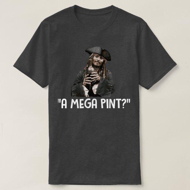 Camiseta Um Mega Pint Mega Pint De Vinho T (Frente do Design)