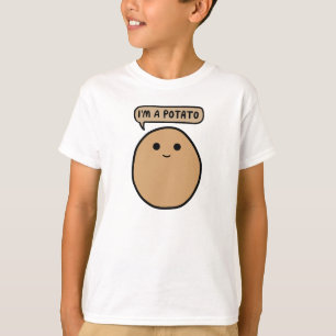 Camiseta Um meme de batata giro, sou uma batata