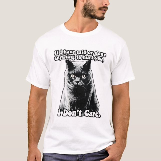 Camiseta Um meme engraçado de gato ranzinza para gatinhos e (Frente)