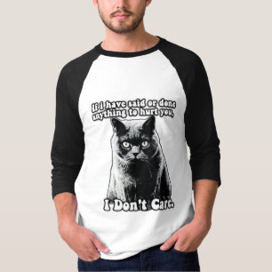Camiseta Um meme engraçado de gato ranzinza para gatinhos e