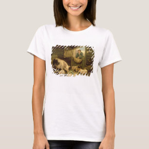 Camiseta Um menino que olha em um chiqueiro de porco, 1794