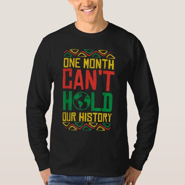 Camiseta Um Mês De História De Retenção Kente Black Pride A (Frente)