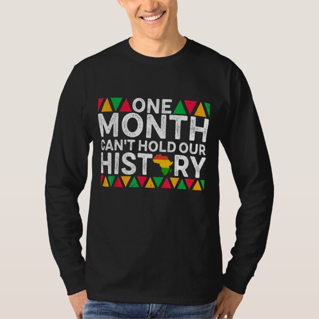 Camiseta Um Mês Não Consegue Manter Nossa História - Histór (Frente)