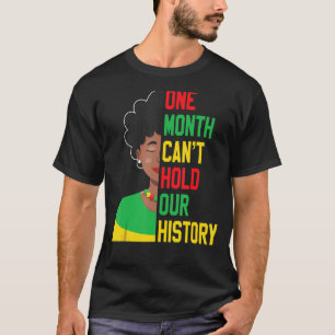 Camiseta Um Mês Não Consegue Manter Nossa História Pan-Afri