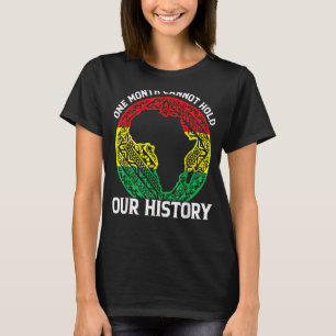 Camiseta Um Mês Não Consegue Manter Nossa História Pan-Afri