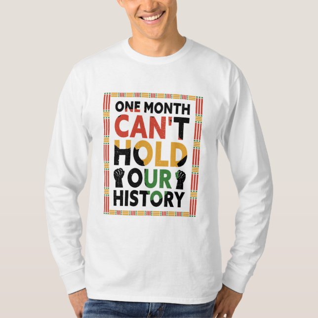 Camiseta Um Mês Não Pode Manter Nossa História (Frente)
