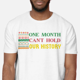 Camiseta um mês não pode manter nossa história