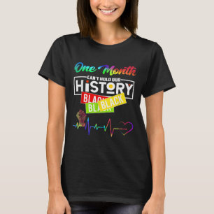 Camiseta Um mês não pode manter nossa história como um negr