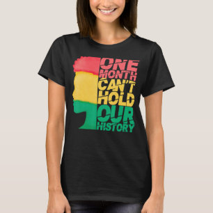 Camiseta Um mês não pode manter nossa história Roupa africa
