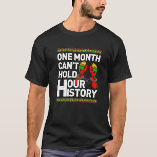 Camiseta Um mês não pode manter nossa história Roupa africa