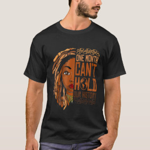 Camiseta Um mês não pode manter nossa história Roupa africa
