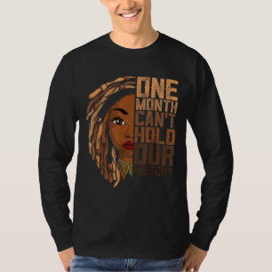 Camiseta Um mês não pode manter nossa história Roupa africa
