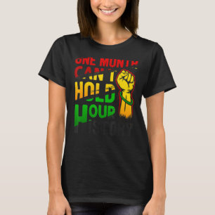 Camiseta Um Mês Pode Manter Nossa História Africano