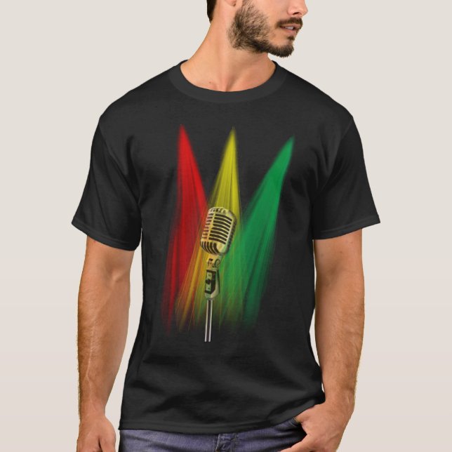 Camiseta Um Mic, 3 luzes (Frente)