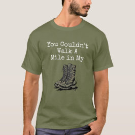 Camiseta "Um Milha nos Meus Coturnos"