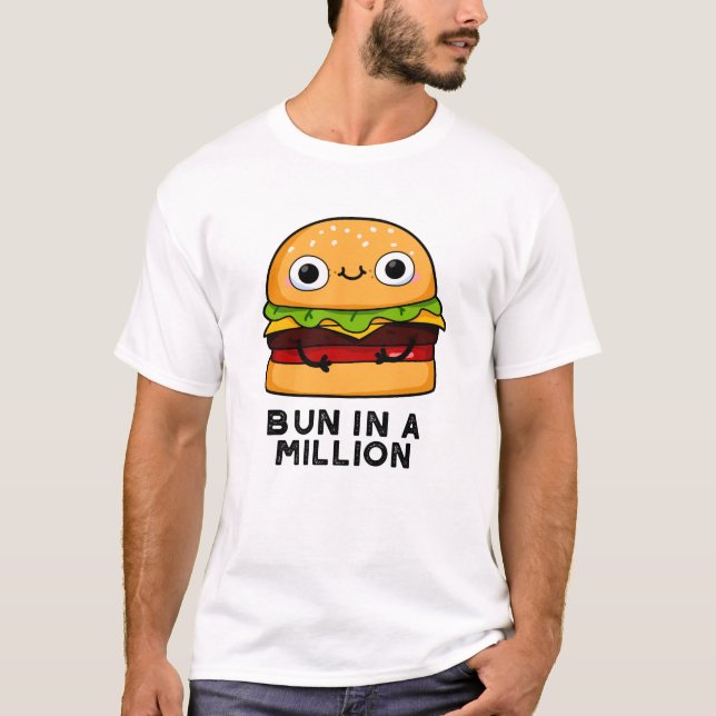 Camiseta Um Milhão De Burger Pun Engraçado (Frente)