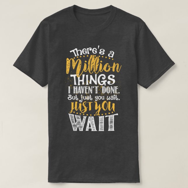 Camiseta Um milhão de coisas (Frente do Design)