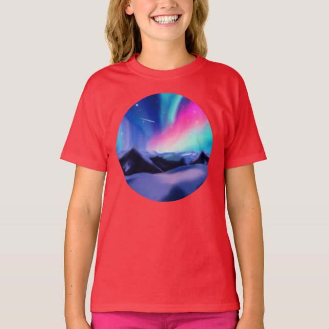 Camiseta Um Milhão de Sonhos - A Aurora Borealis (Frente)