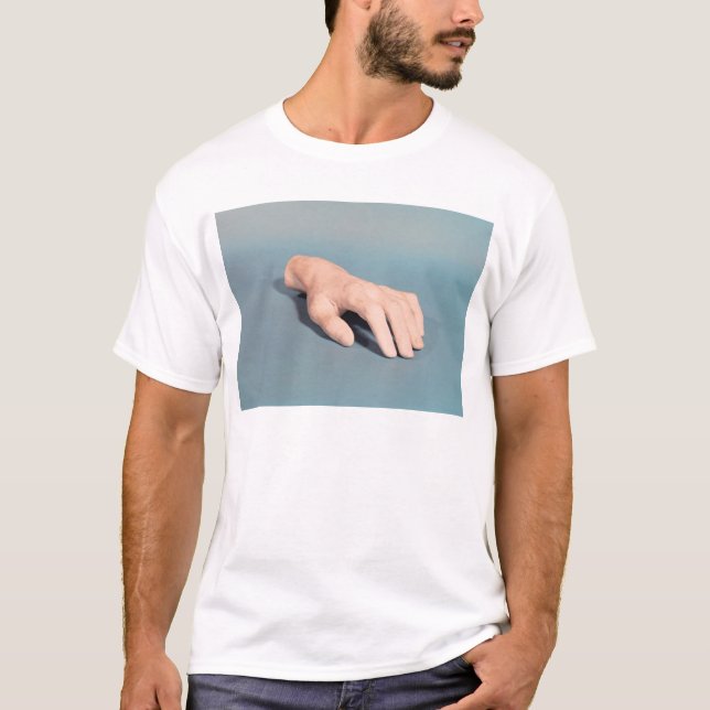Camiseta Um molde da mão de Frederic Chopin (Frente)