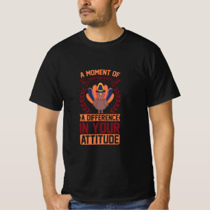Camiseta Um Momento de Gratidão - Saúde de Ação de Graças