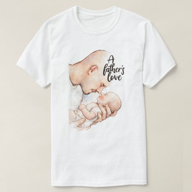Camiseta Um Momento Terno de um Pai (Frente do Design)