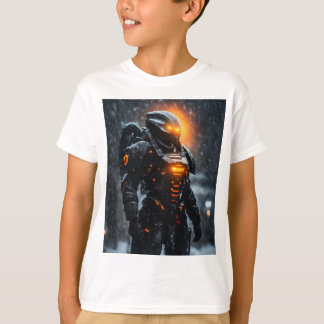 Camiseta um monstro soldado alienígena