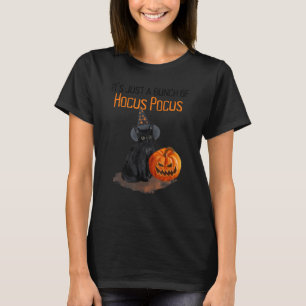 Camiseta Um monte de Hocus Pocus Gato Preto Halloween