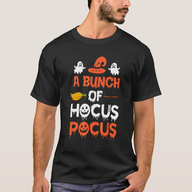 Camiseta Um Monte De Truques De Halloween (Frente)