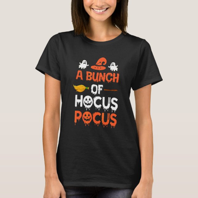 Camiseta Um Monte De Truques De Halloween (Frente)