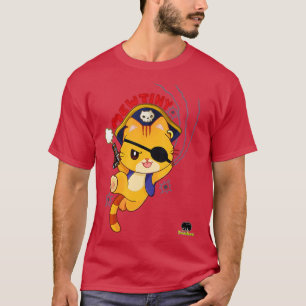 Camiseta Um motim pirata de gato