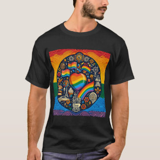 Camiseta Um mundo de Impressão do Orgulho