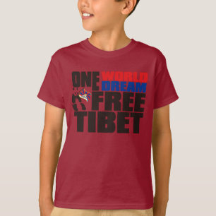 CAMISETA UM MUNDO UM TIBET LIVRE IDEAL