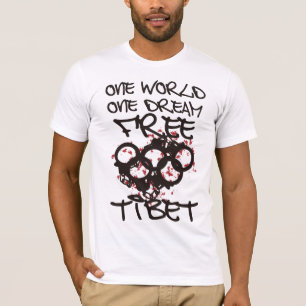 CAMISETA UM MUNDO UM TIBET LIVRE IDEAL