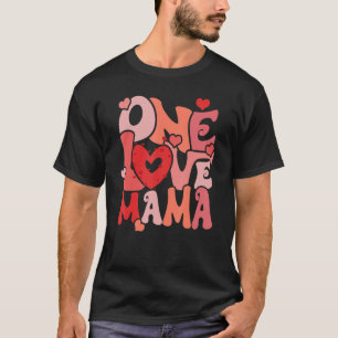 Camiseta Um Namorados de mamãe amada, mamãe Heart Happy Val