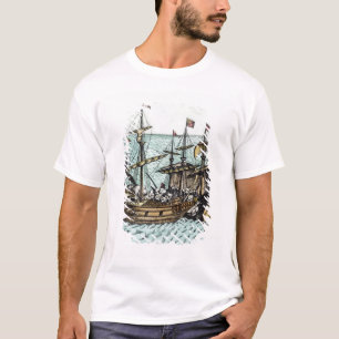 Camiseta Um navio de tesouro espanhol