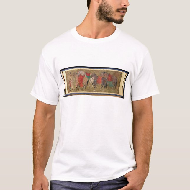 Camiseta Um noivo com cavalos (Frente)