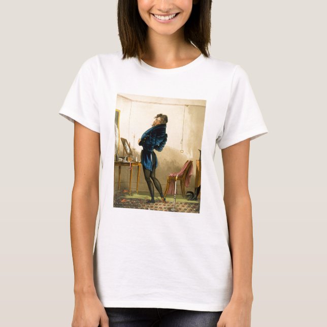 Camiseta Um novo Casaco (litoral colorido) (Frente)