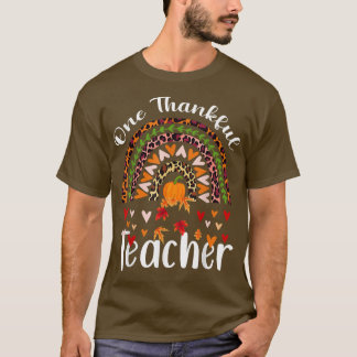 Camiseta Um Obrigado agradecido do professor Leopard Rainbo