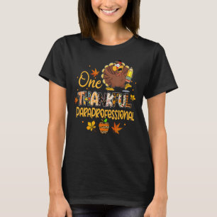 Camiseta Um Obrigado Paraprofissional Turco Peregrino