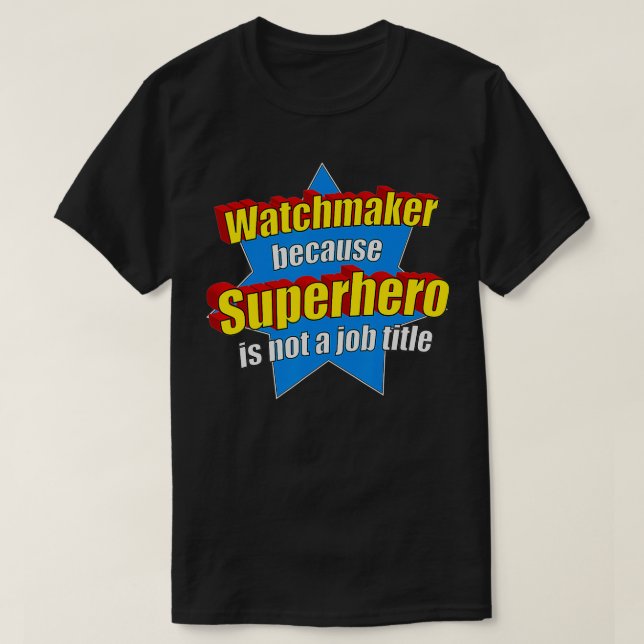 Camiseta Um Observador Engraçado, porque o Super-Herói não  (Frente do Design)