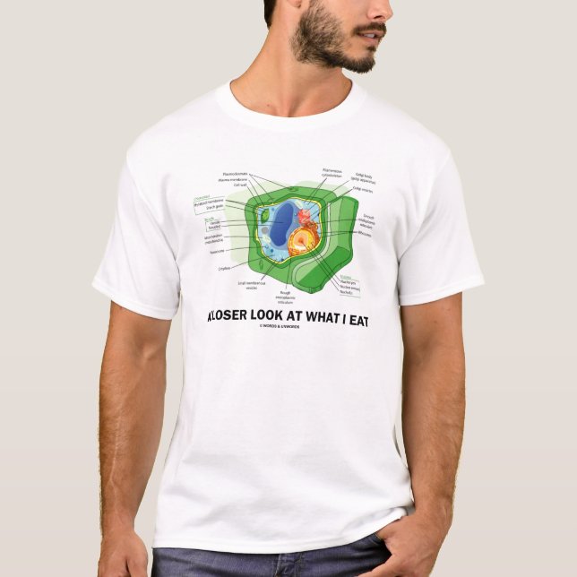 Camiseta Um olhar mais atento em o que eu como (a pilha da (Frente)