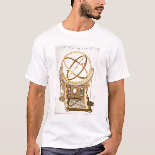 Camiseta Um Orrery projetado por Tycho Brahe (1546-1601) de (Frente)