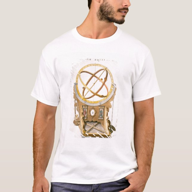 Camiseta Um Orrery projetado por Tycho Brahe (1546-1601) de (Frente)