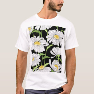 Camiseta Um padrão perfeito com flores de verão.