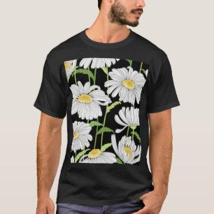 Camiseta Um padrão perfeito com flores de verão.