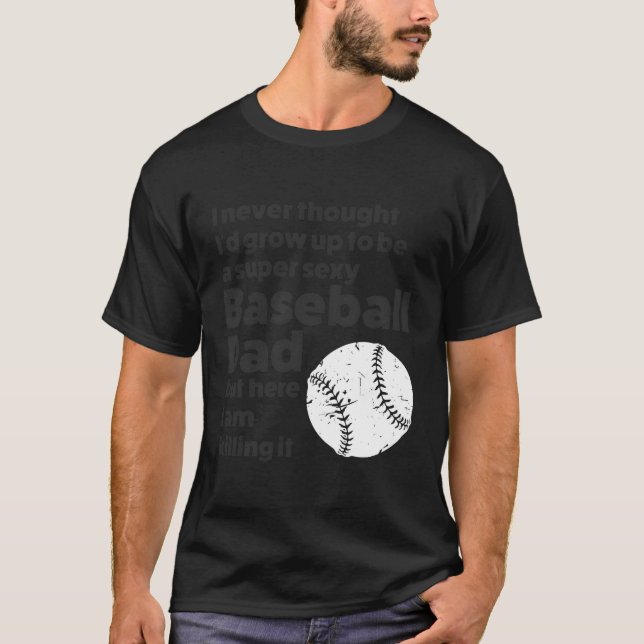 Camiseta Um Pai de beisebol super Pai (Frente)