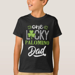 Camiseta Um Pai de Cavalo Palomino de Sorte Irlandesa Horse