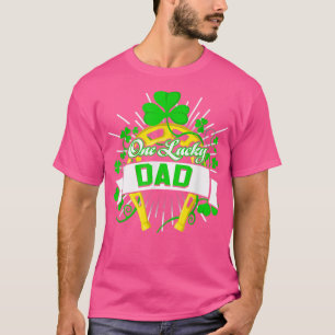 Camiseta Um Pai Feliz Presente de Shamrock de Dia de São Pa