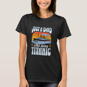 Camiseta Um Pai Que Ama O Titanic Vintage RMS Cruise Shi