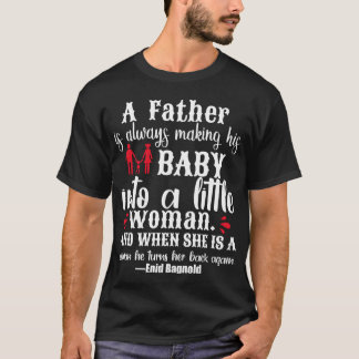 Camiseta Um pai sempre fazer seu bebê em um pouco de f